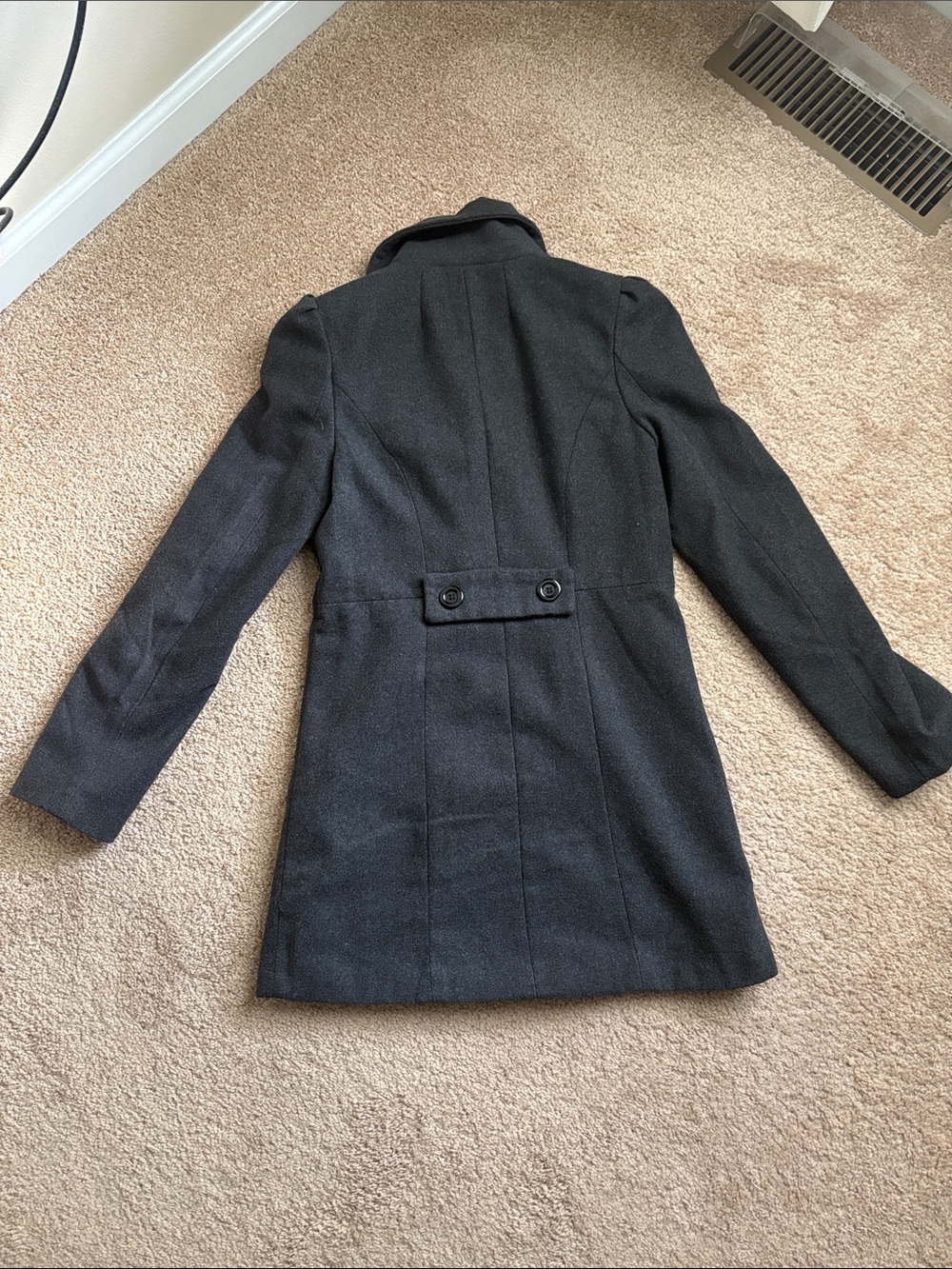 EUC forever 21 grey peacoat size small - Picture 6 of 7
